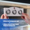 Makevivi 12V RV Refrigerator Fan, RV Fridge Fan for Efficient