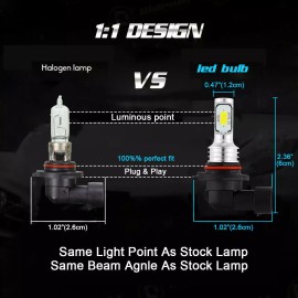 For Toyota 4Runner 2010-2021 - 6x LED Headlight Bulbs Hi/lo Beam+Fog Light Kit