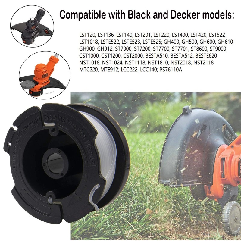 Bootop Pin AF-100 Replacement Spool for Black and Decker String