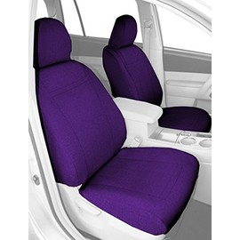 CalTrend Front Buckets Seats, Tweed Seat Covers for 2011-2022 Ram 1500|Ram 1500 Classic|Ram 2500|Ram 3500|Ram 4500|Ram 5500 Purple Purple Insert and Trim