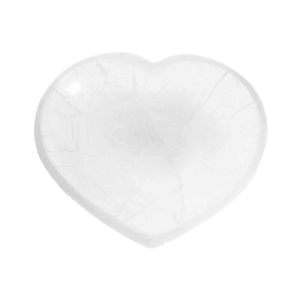 NKlaus Selenite Heart Bowl 12.5 x 15 cm - Spiritual