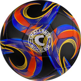 American Challenge Kreis Soccer Ball – Official Size 5, 4 & 3 Soccer Balls for Youth and Adults – Ideal for Training Sessions, Practice Drills, Friendly Matches & Grass Field Play