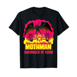Mothman Harbinger Of Doom Folklore Creepy Cryptid Creature T-Shirt