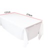Mcoser 2Pcs Rectangular Plastic Table Cloth,Disposable Table Cloth Table Covers