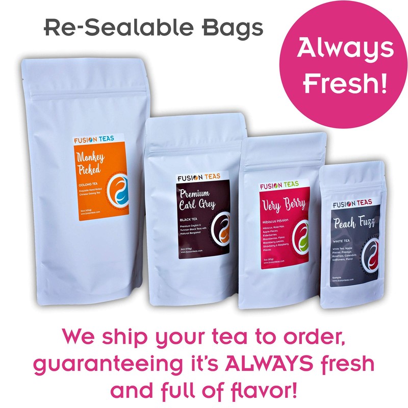 Black Currant Hibiscus Herbal Fruit Tea - Caffeine Free Loose