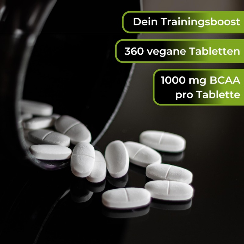 BCAA Mega Tabs 1000Mg Pure BCAAs, Vegan, Gluten Free, Lactose