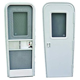 AP Products 015-2014762 Black RV Entrance Door Replacement Window Frame