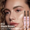 evpct SUAKE 2Pcs Black Brown Magic Microblading Eyebrow Contouring Pen