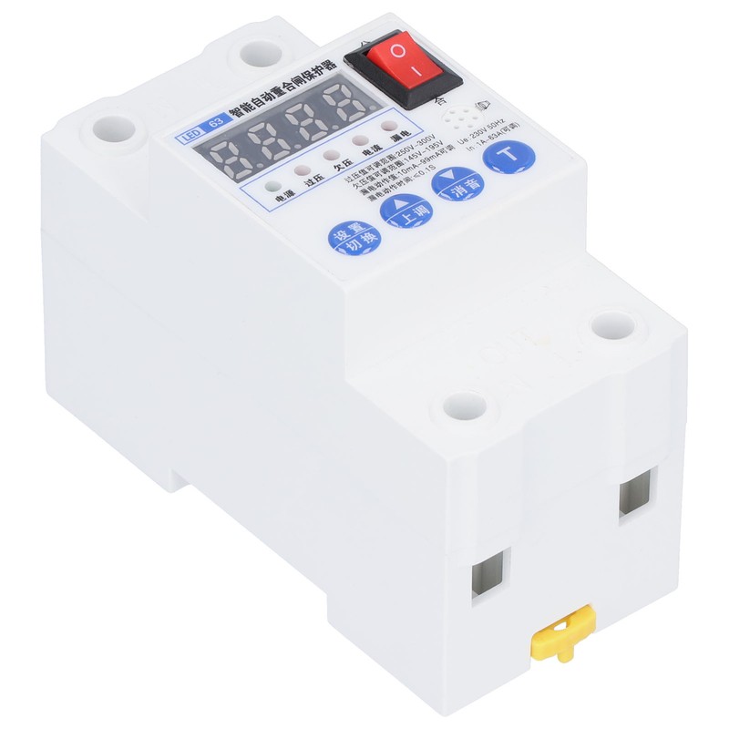Leakage Circuit Breaker Intelligent Automatic Reclosing Protector Switch 45mm Width