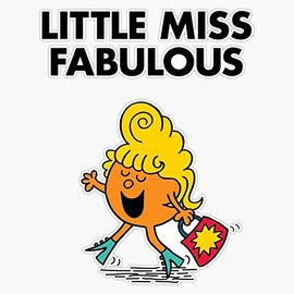 Little Miss Fabulous Bumper Sticker Vinyl Decal 5 inches
