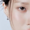 Gold&Deer 14K Goldfield Melting Drop Earrings White Gold / 골드앤디어