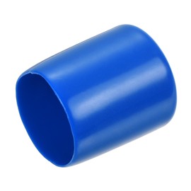 QUARKZMAN Pack of 15 Rubber End Caps 27 mm ID Round Rubber Caps Cover Screw Thread Protective Caps Round Tube End Caps Bolt Caps Thread Protection for Screws Hanger Hook Blue
