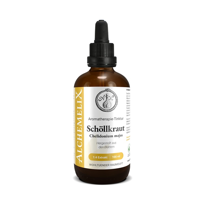 Celandine Aromatherapy Tincture 100 ml | Chelidonium Majus Drops (1:4