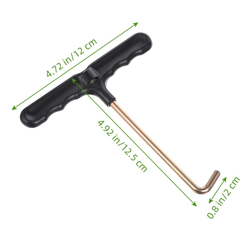 Bremorou 2 Pcs Spring Pull T-Hook Trampoline Tool Shoe Lace