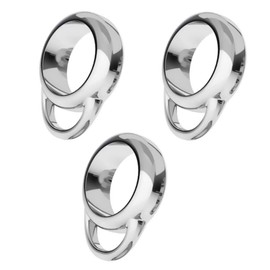 My-Bead Exclusive Spacer Carrier Diameter 6 mm 925 Sterling Silver Nickel-Free Pendant Charms Bracelets and Chains Pack of 3, Sterling Silver