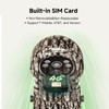 Tefrio Cellular Trail Security Cameras Built-in 4G LTE SIM Card,