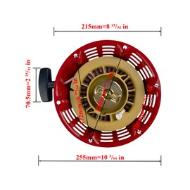 TURBOTUNITY GX390 Pull Recoil Starter with Pulley Cup for Honda 28400-ze3-w02zp 28400-ZE3-W01ZA an Air Filter Element Spark Plug for Predator 420cc 301cc 9 11 13 15 hp Engine Generators