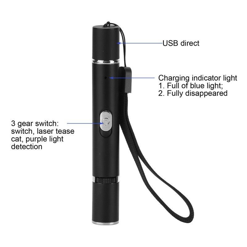Pet Moss Light Hand Held LED UV Flashlight for Detecting