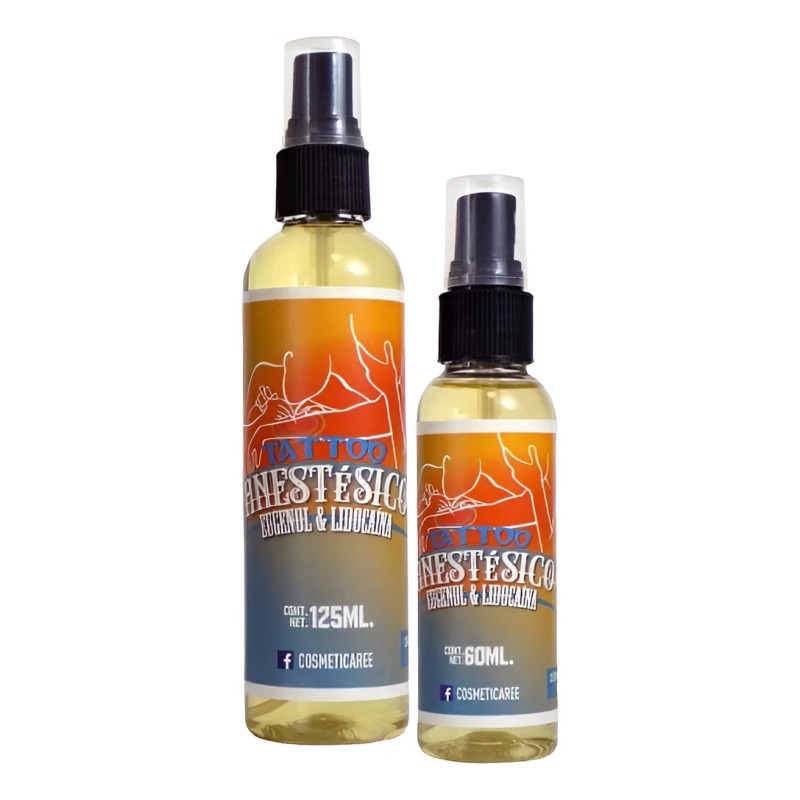 Anestésico De Eugenol Y Lidocaína 125 Ml, Tattoo Cosmeticare