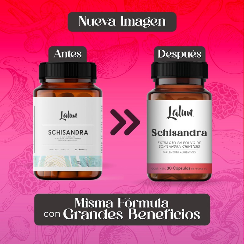 Schisandra 30 Cápsulas de 750 mg. | Adaptógeno | Equilibra