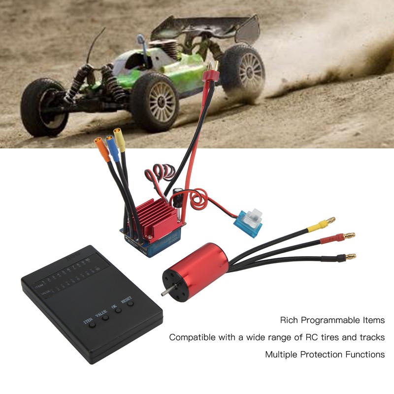 S2440 4000KV Brushless Motor Combo 35A ESC Programming Card Upgrade