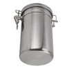 Cigar Jar Stainless Steel Silicone Ring with Hygrometer Waterproof Sealed