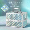 FRENESSA Makeup Case Portable Train Case Cosmetic Organizer cases 4