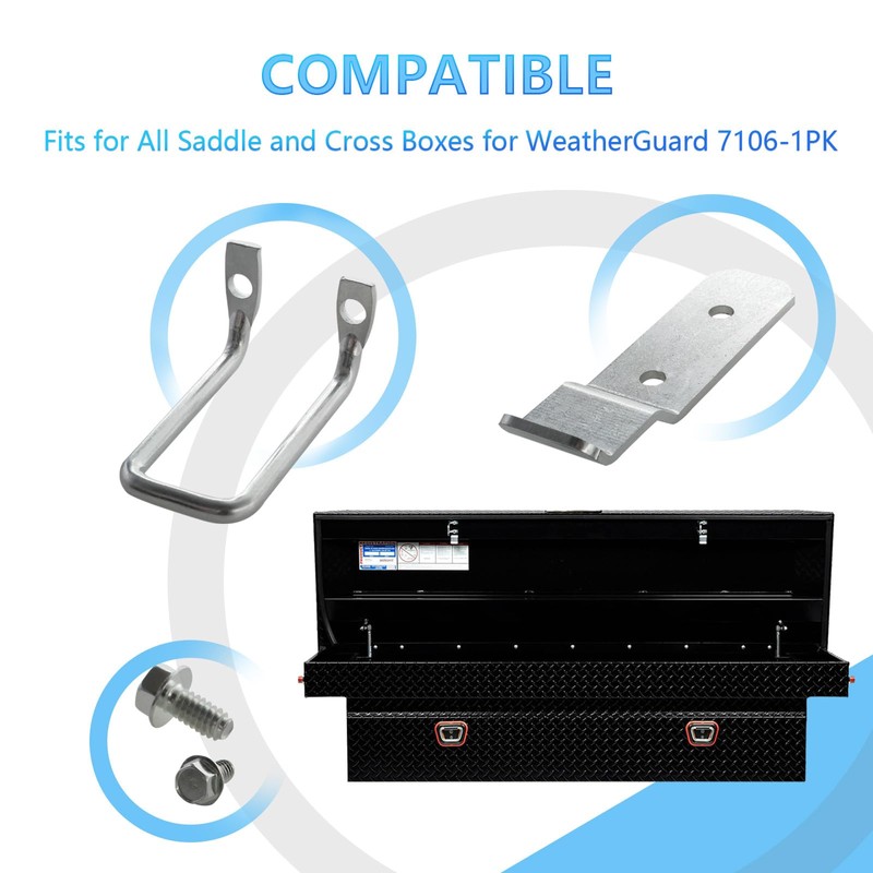 Hugexpen 71061PK Latch Strike Plate for Weather Guard Tool Box