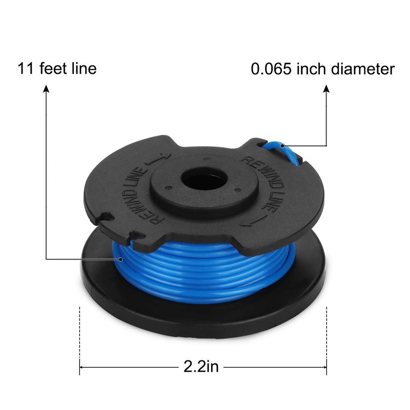 CDIYTOOL String Trimmer Replacement Spool Line, 0.065" Autofeed Replacement Spools