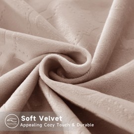 Ystyle Cushion Covers, 50 x 50 cm, Velvet Set of 2 Cushion Covers, Decorative, Sofa Cushion, Couch Cushion, Decorative Cushion Cover, Sofa Cushion Covers for Sofa, Living Room, Balcony, Pink Grey