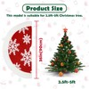 DMSELL Christmas Tree Skirt Red and White 90cm/36in, Large Christmas