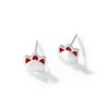 Kokoma Cute Cat Paw Print Stud Earrings Sterling Silver Tiny