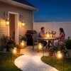 AOUNQ Solar Lanterns Outdoor Waterproof 4 Pack, Upgraded Brighter Hanging
