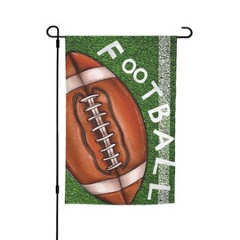 Football Sports Fall Garden Flag Welcome Party Outdoor Outside Decorations Picks Home House Garden Yard Decor 12x18 Inch