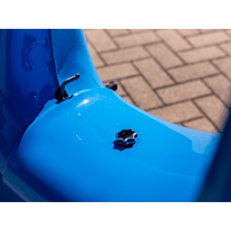 CNC Star Grip Nut Aluminium Anodised Green with Rubber Washer