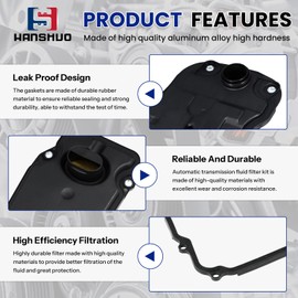 Automatic Transmission Filters Kit for 2006 Lexus GS430, 2008-15 LX570, 2010-15 GX460, 2019 Toyota 4Runner, 2007-16 Tundra, 2008-16 Sequoia, 2008-19 Land Cruiser Replaces 35330-60060 35330-50020