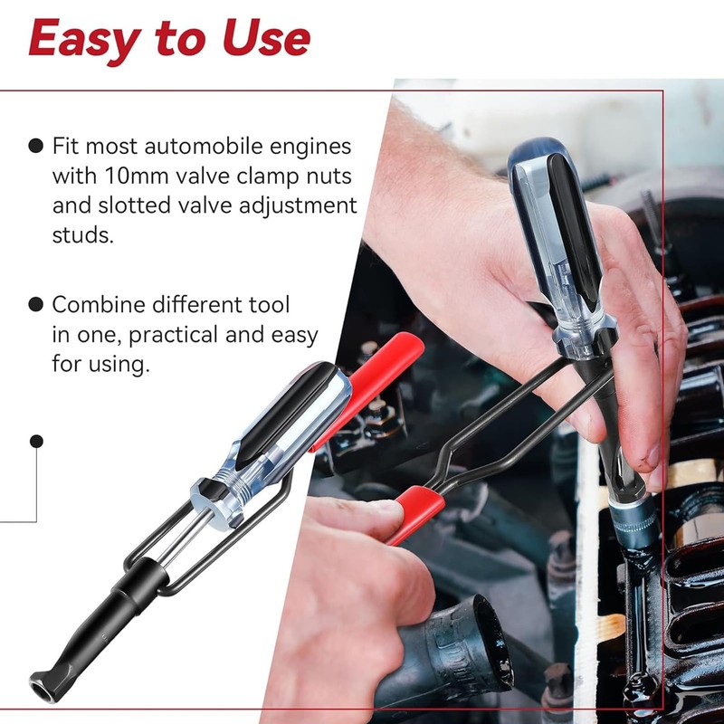 Jam Nut Valve Adjustment Tool, Slotted Valve Adjusting Stud Valve