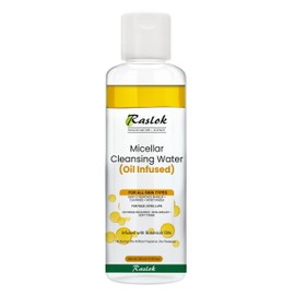 Raslok Micellar Cleansing Water (Oil Infused) – Gently Removes Makeup, Cleanses & Moisturizes – For Face, Eyes & Lips – Alcohol-Free, Paraben-Free – All Skin Types – 200ml / 6.76 fl.oz