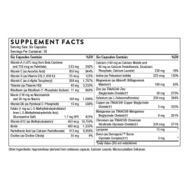 Multivitamínico Diario Para Hombres 50+ Thorne 180 Cápsulas Sabor Sin Sabor