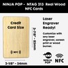 Ninja Pop Wooden NFC Cards - Choose from Real Wood