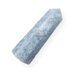 WholesaleGemShop 3 Inch (70 mm) Blue Celestite Gemstones Obelisk Tower Jumbo Facet Aura Rock Crystal Natural Polished Earth Wand Spirit