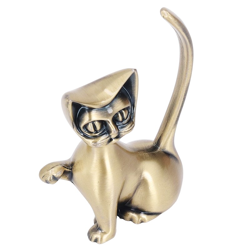 Cat God Ring Holder Cat God Design Zinc Alloy Sturdy