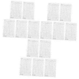 CORHAD 15pcs Golf Scorecards Coated Paper Score Record Tools for Easy Tracking of Golf for Use for Golfing Activities