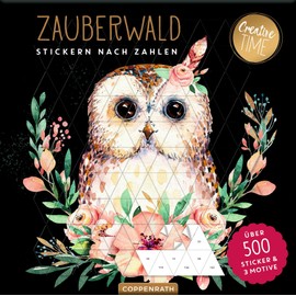 Stickern nach Zahlen Zauberwald: Über 500 Sticker & 3 Motive