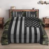 WeCozy Twin Size Comforter Set with Pillowcase, Black Military Camouflage