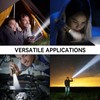 WdtPro Rechargeable Flashlights High Lumens, 2 Pack 10H Long Lasting