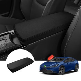 Autorder Center Console Cover for 2023 2024 2025 Toyota Prius Accessories Armrest Cover Anti-Scratch Middle Console Pad Leather Armrest Protector