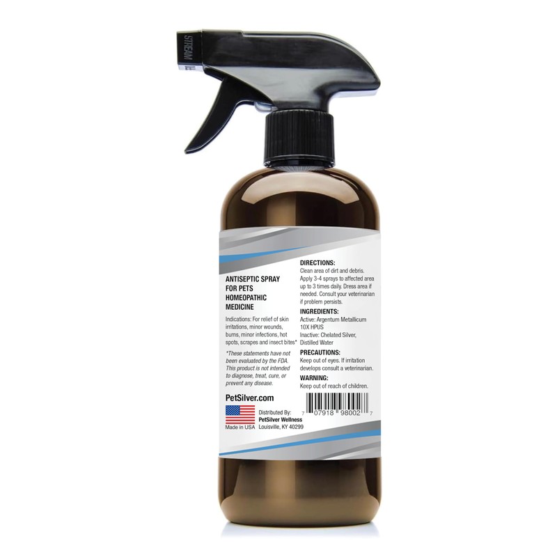 PetSilver Wound & Skin Spray - Dog Wound Spray, Hot