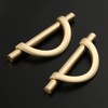 Amerdeco 6 Pack Brushed Gold Cabinet Pulls 5 Inch(128MM) Hole