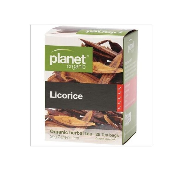 4 x 25 bags PLANET ORGANIC Organic Herbal LICORICE Tea (100 bags)